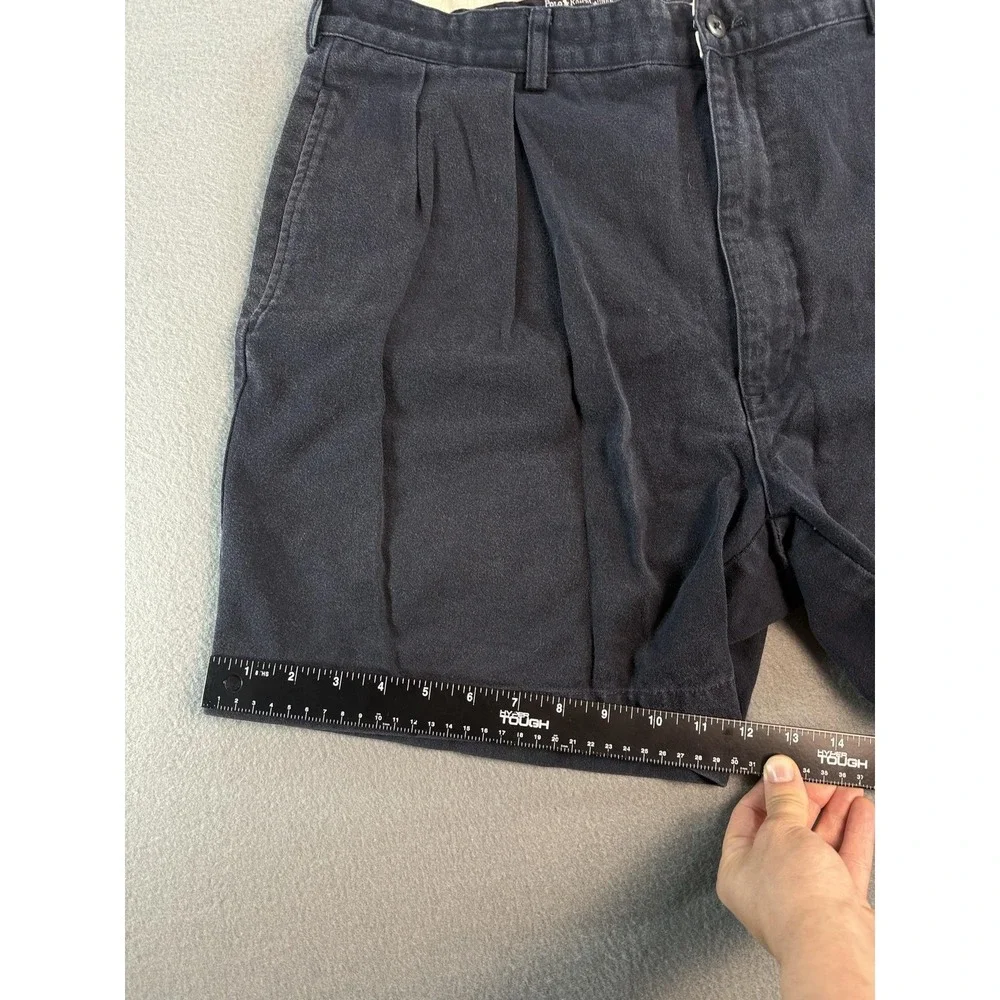 Polo Ralph Lauren Shorts Mens 38 Gray Chino Pleated 7 Inseam Classic Summer